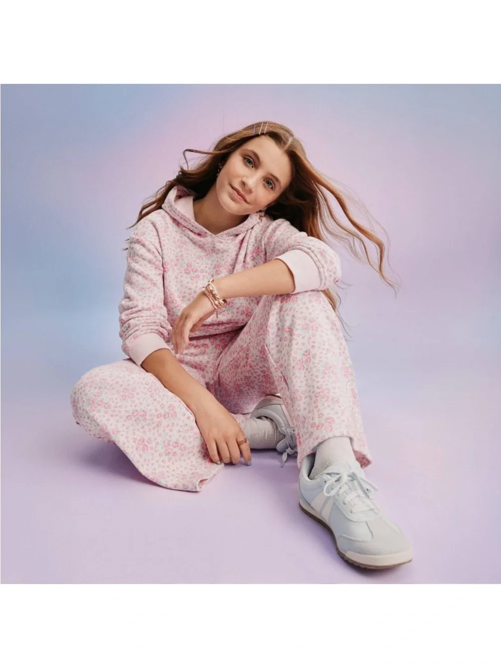 LoveShackFancy x Target Esme Roseheart French Terry Sweatpants Girls Size M NWT